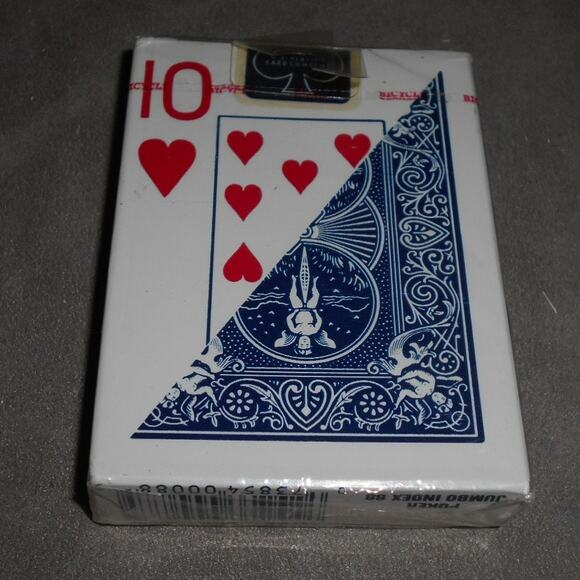 Vintage Bicycle Jumbo Index Playing Cards Index 88 Blue Sealed USA - Picture 2 of 6